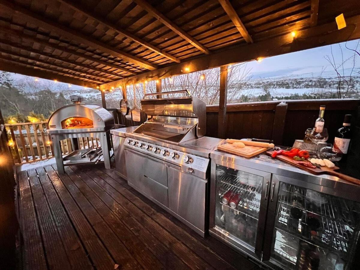 Villa 3 - Spectacular Views - Pizza Oven & Bbq Pont Sticill Exterior foto
